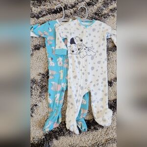 Dalmatian and Cartoon Print Baby Onesies
